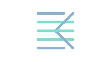 text redaktör strykning effekt med rader på vit bakgrund video