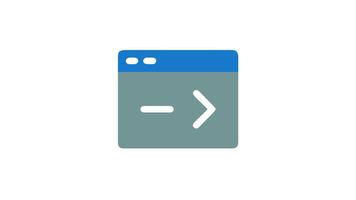 dator terminal fönster ikon skildrar en programmering kommando prompt video