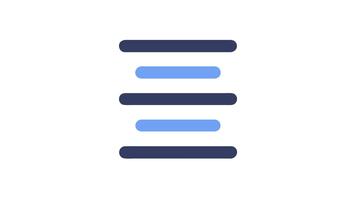 testo allineamento icona con centrato orizzontale Linee e spaziatura video