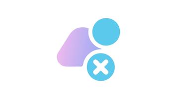 User Access Management with delete and remove capabilities icon video