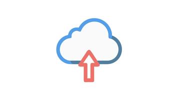 gemakkelijk grafisch beeltenis wolk uploaden met naar boven richten pijl video