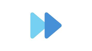 zwei nach vorne zeigen Pfeil Formen mit Weiß Hintergrund video