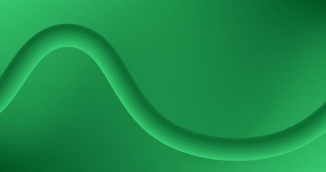 Green abstract background with Fluid Curve Gradient design vector