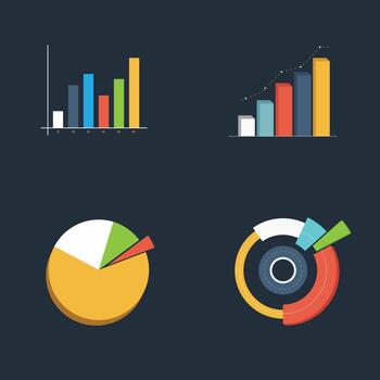 Estadísticas negocio grafico bar gráfico colocar. infografía con pasos y opciones gráfico y grafico, web datos informe, y presentación ilustración vector