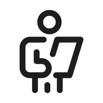 reporte escritor icono. moderno profesional mínimo línea icono representando documentación análisis escritura claridad y limpiar visual diseño vector