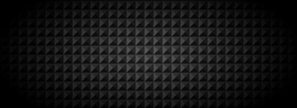 negro tecnología geométrico antecedentes. resumen cuadrado loseta modelo textura. oscuro gris volumen cubo cubrir fondo. futurista bloquear cuadrícula diseño fondo de pantalla. ilustración aislamiento concepto vector