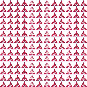 Stylish geometric pattern arranged symmetrically with fan shapes vector