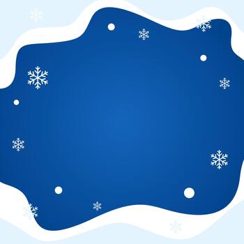 invierno cuadrado antecedentes con copos de nieve vector