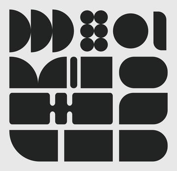 geométrico resumen colocar, elementos y formas vector