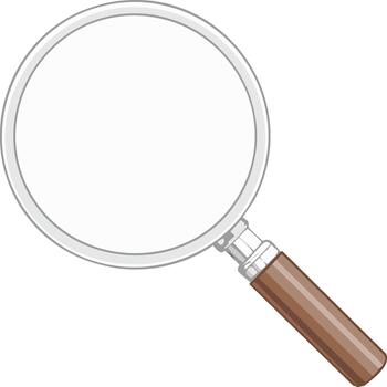 Magnifying Glass Instrument Investigation Tool Detection Exploration Discovery vector