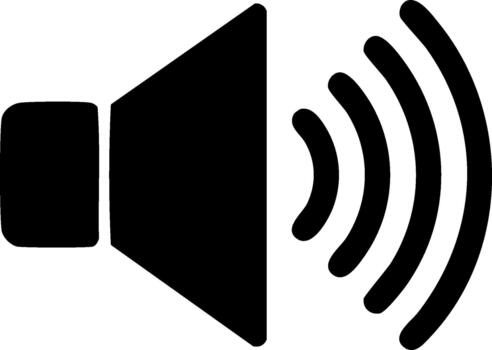 Audio Speaker Icon With Sound Waves Emanating From It vector