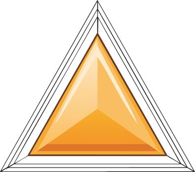 resumen naranja triángulo con líneas diseño elemento en blanco antecedentes vector