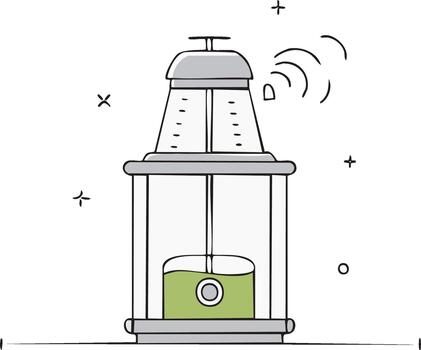 resumen Ciencias dispositivo experimentar aparato invención con líquido en tanque y vapor viniendo fuera vector