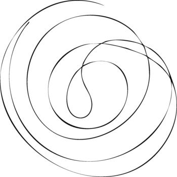 Minimalist Circular Lines and Curve Art Creating an Abstract Design for Modern Style vector