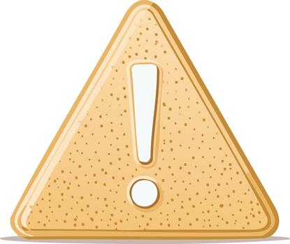 Exclamation Mark Symbol in Triangle Caution Sign Warning of Hazards Ahead vector
