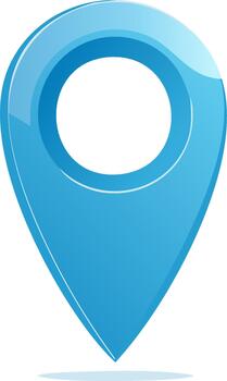 Teal Location Pin GPS Navigation Marker Point Map Sign Symbol Icon vector