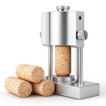 Industrial bottling and corking machine for efficient packaging and sealing solutions photo