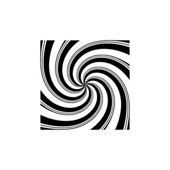A optical illusion vortex spiral abstract background with sharp curves and soft spaces creating a sense of motion and depth vector