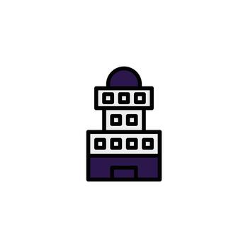 resumen arquitectónico elevación representación vitrinas simétrico Tres escalonado estructura con vector