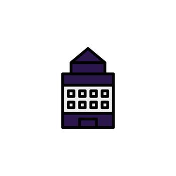 Abstract Building Illustration showcasing modern architecture design and creative visualization vector