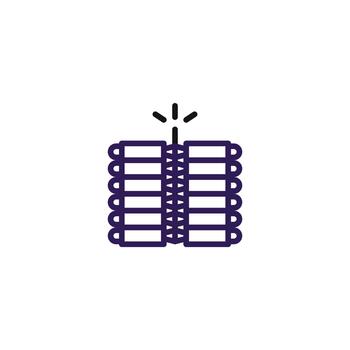 Minimalist firecracker icon representing celebration festive occasions and symbolic expression for vector