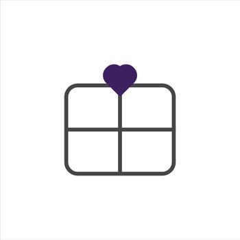 Minimalist presentation with heart embellishment conveying affectionate gesture and simple design vector