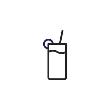minimalista bebida icono representando refresco y ocio creando un sentido de sencillo disfrute vector