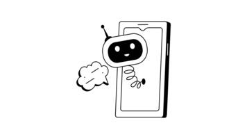 AI powered online bot, virtual interaction, ready to use animated video