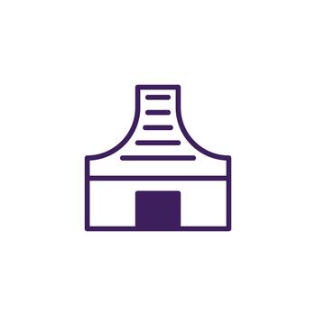 moderno resumen representación de un edificio estructura con simplista diseño elementos y vector