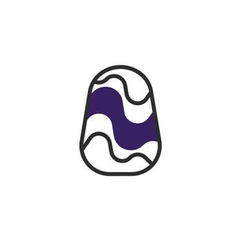 moderno resumen gota forma diseño con arremolinándose elementos capturas artístico sencillez y visual vector