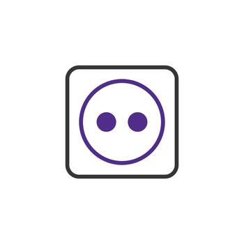 Simple laundry instruction symbol indicating tumble drying with moderate machine heat drying with vector