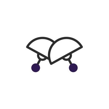 estilizado minimalista ilustración presentación resumen diseño concepto parecido a mecánico dispositivo vector