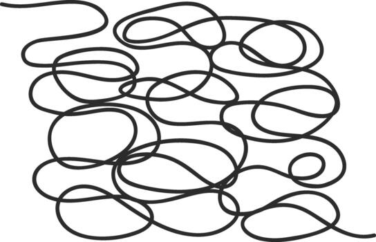 resumen negro línea Arte garabatear modelo creando complejidad vector