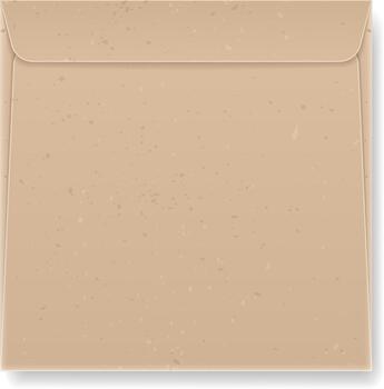 Brown paper craft envelope mailing document communication vector