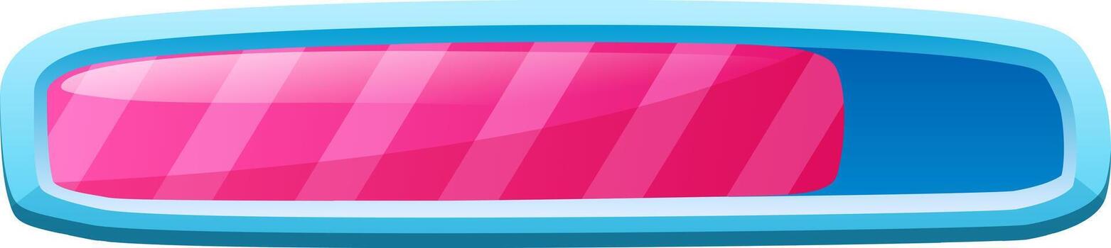 Game interface element showing loading progress bar vector