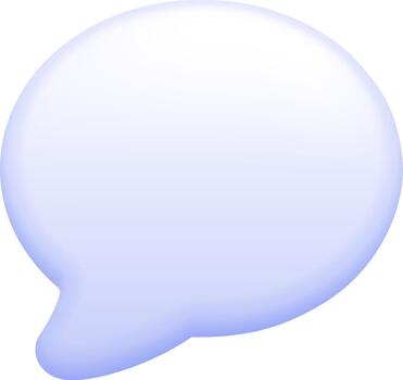 Empty speech bubble icon symbolizing global communication vector