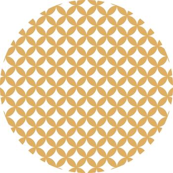 decorativo geométrico modelo formando intersectando floral formas vector