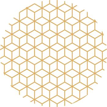 Isometric cube grid forming abstract geometric pattern vector