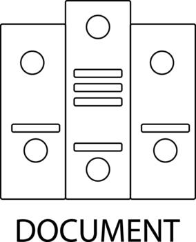 documento icono con blanco antecedentes vector