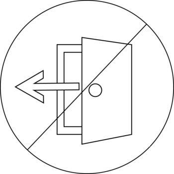 Exit sign icon graphic design illustration vector