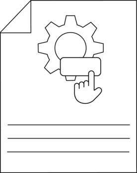 cursor haciendo clic botón icono gráfico elemento ilustración vector