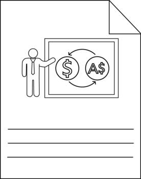 Australia Map Icon Design Element vector