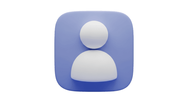 3 re usuario perfil icono con redondeado cuadrado forma aislado en un transparente antecedentes persona png