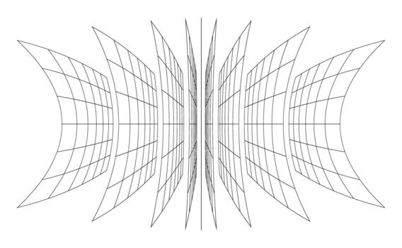 3d wireframe perspective grid room template designs illustrations background. vector