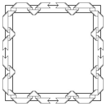 marco con cintas decorativo resumen tarjeta antecedentes. vector