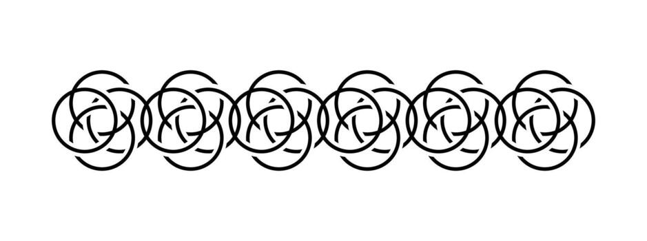 Flat design celtic borders design on white background vector