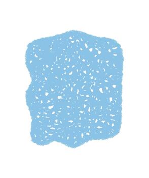 azul fluido tiza garabato marco caja en bosquejo estilo. rectángulo caja de texto con irregular memorándum antecedentes y suave orgánico borde. moderno visual para texto o nota, profesional ilustración forma. vector