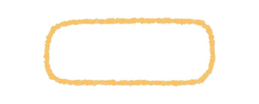 fluido naranja tiza contorno mensaje caja formas un moderno marco. rectángulo bandera con suave frontera y caja de texto antecedentes. Perfecto para etiqueta, borde, y texto en brillante visual estilo. vector