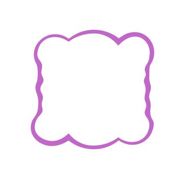 maravilloso ondulado rectángulo contorno frontera forma con retro y y2k estilo. curvilíneo marco formas un resumen antecedentes con fluido línea y gráfico detalle. Perfecto para creativo, moderno visual proyectos vector