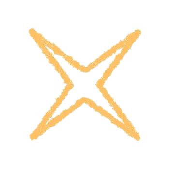 Chalk outline firework star with glowing burst in a magic style. Sparkle and pattern element form a festive celebration, yellow glow adds bright spark. Perfect for celebration visuals and patterned vector